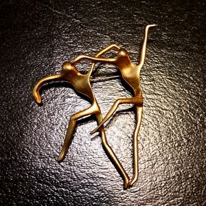 Vintage Dancer Brooch